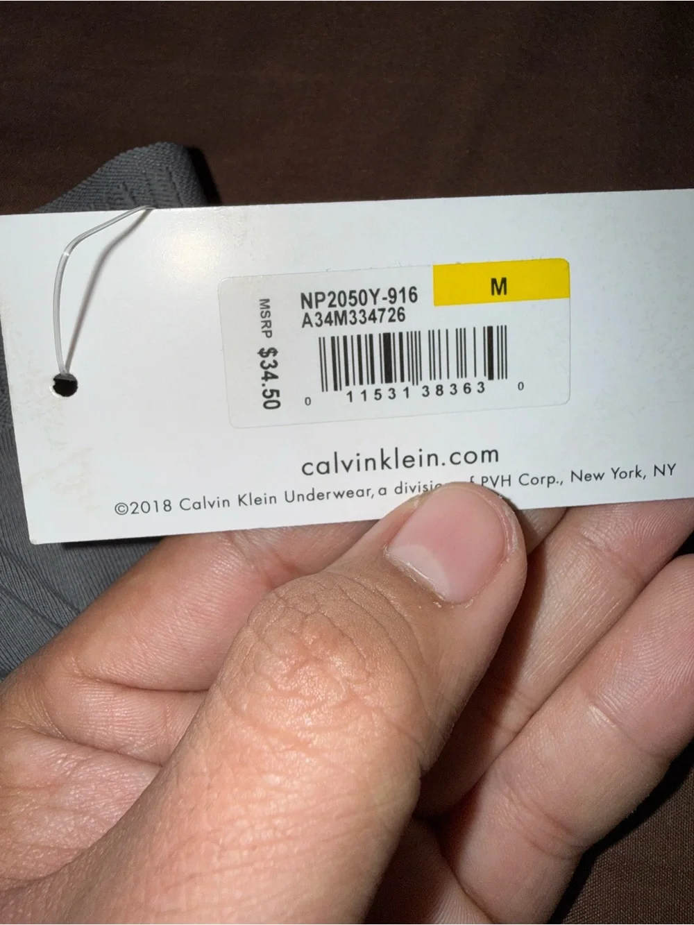 Calvin Klein Boxer Briefs in Gray and Olive 2 pack
